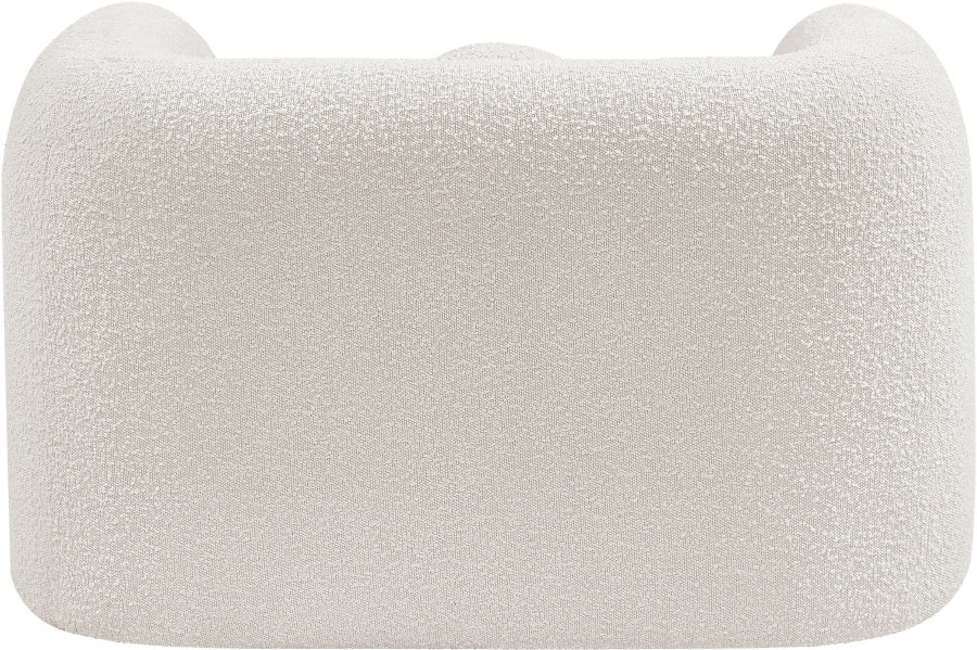 Emory Boucle Fabric Chair Cream from Meridian - Luna Furniture