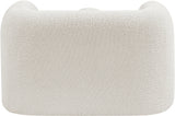 Emory Boucle Fabric Chair Cream from Meridian - Luna Furniture