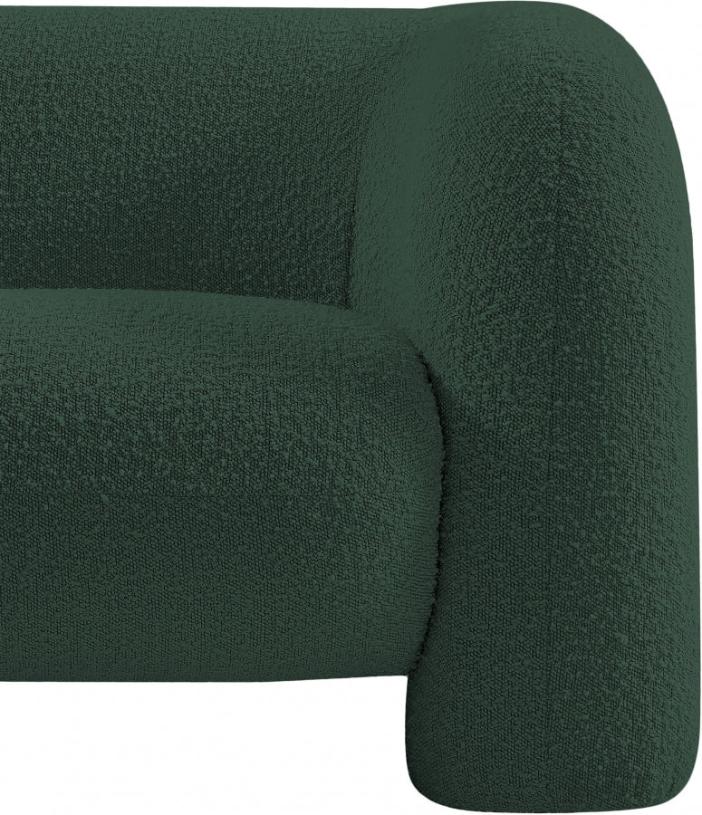 Emory Boucle Fabric Chair Green from Meridian - Luna Furniture