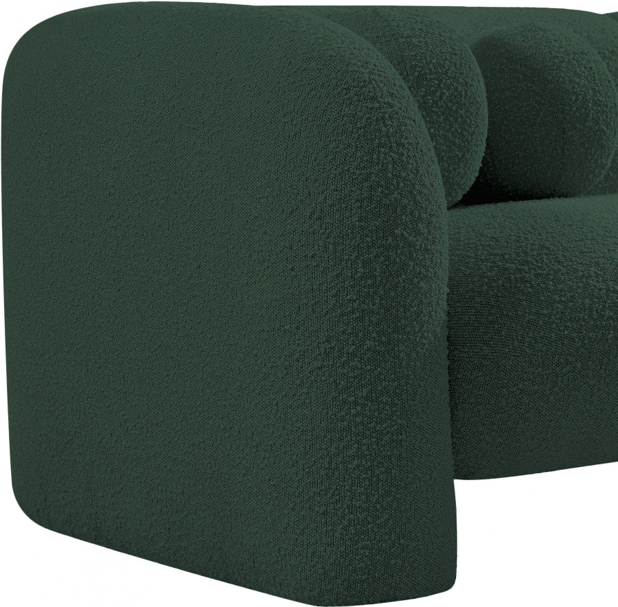 Emory Boucle Fabric Chair Green from Meridian - Luna Furniture