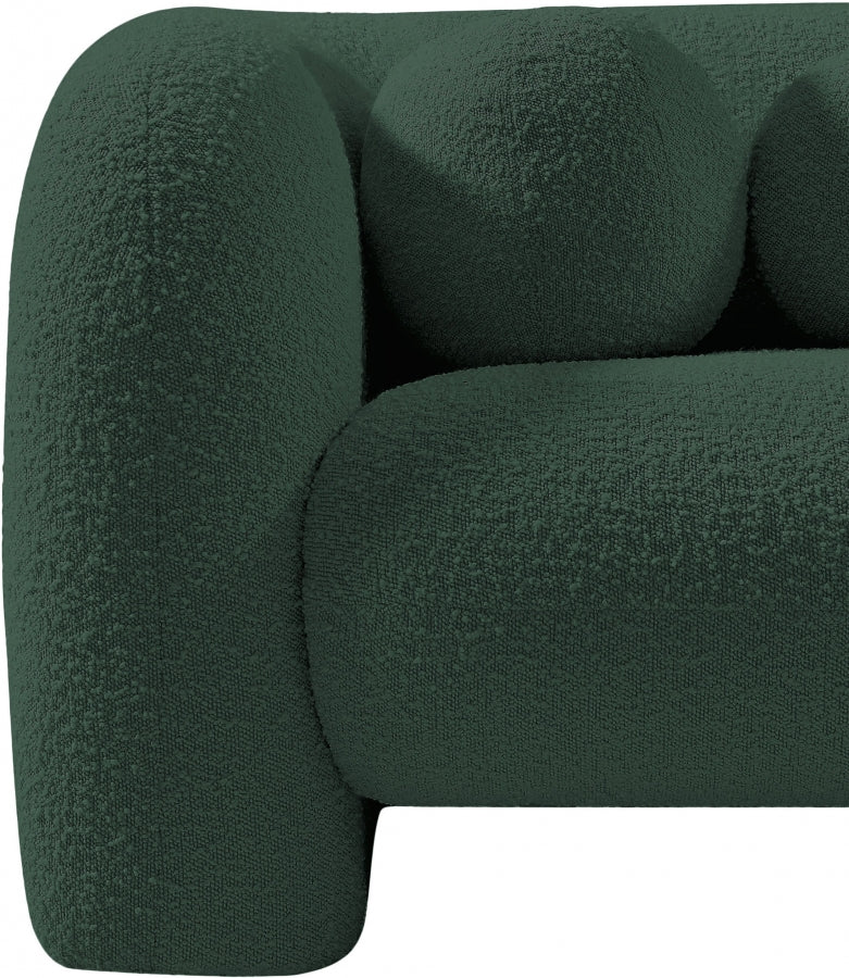 Emory Boucle Fabric Chair Green from Meridian - Luna Furniture