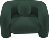 Emory Boucle Fabric Chair Green from Meridian - Luna Furniture