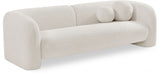 Emory Boucle Fabric Sofa Cream from Meridian - Luna Furniture