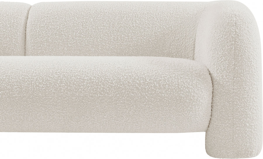 Emory Boucle Fabric Sofa Cream from Meridian - Luna Furniture