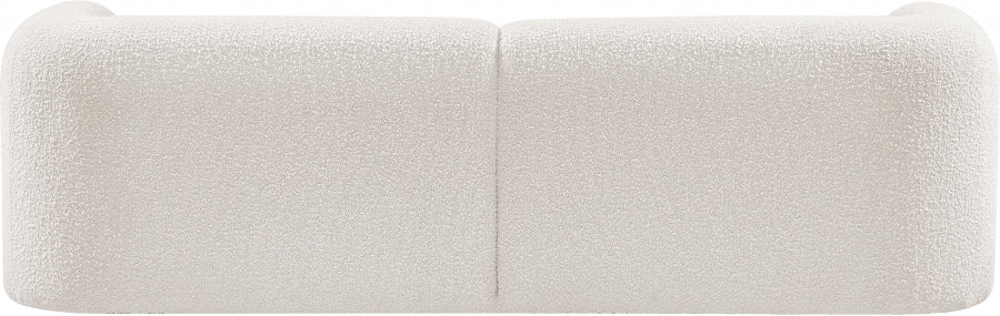 Emory Boucle Fabric Sofa Cream from Meridian - Luna Furniture