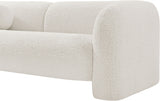 Emory Boucle Fabric Sofa Cream from Meridian - Luna Furniture