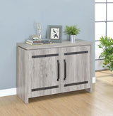 Enoch 2-door Accent Cabinet Grey Driftwood - 950785 - Luna Furniture