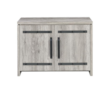 Enoch 2-door Accent Cabinet Grey Driftwood - 950785 - Luna Furniture