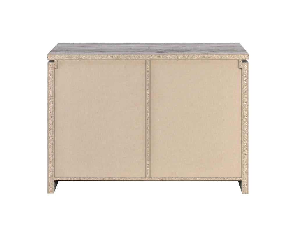 Enoch 2-door Accent Cabinet Grey Driftwood - 950785 - Luna Furniture