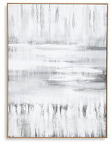 Estonbrook Gray/White Wall Art from Ashley - Luna Furniture