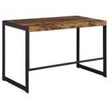 Estrella Antique Nutmeg/Gunmetal Writing Desk from Coaster - Luna Furniture