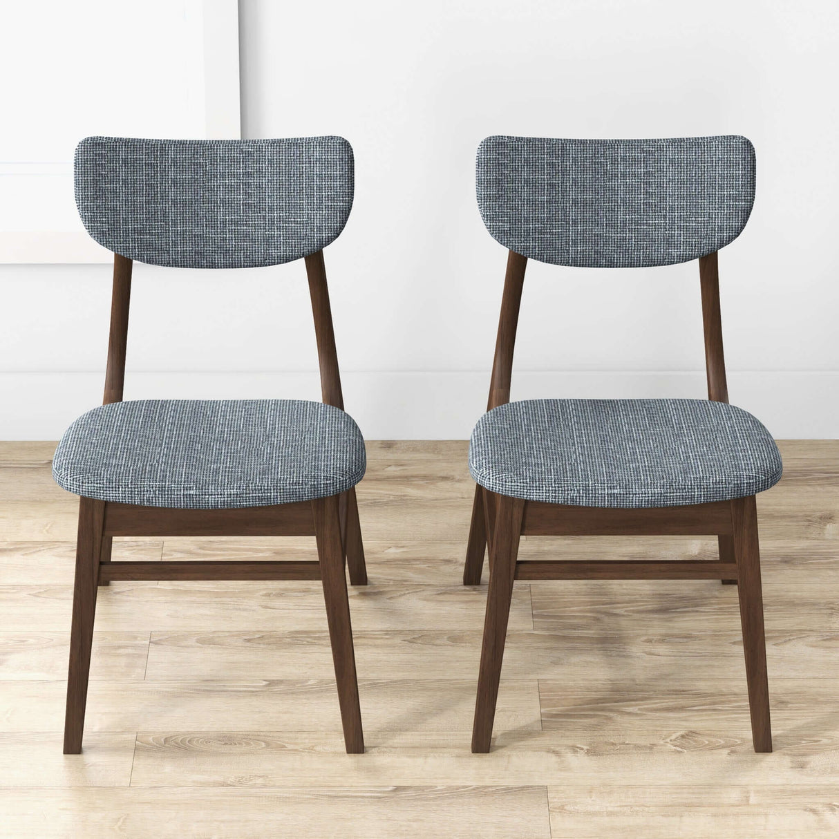 Eula Mid-Century Modern Dark Grey Dining Chair (Set of 2) - AFC00021 - Luna Furniture