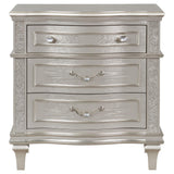 Evangeline 3-Drawer Nightstand Silver Oak from Coaster - Luna Furniture