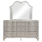 Evangeline 9-drawer Dresser with Mirror Silver Oak from Coaster - Luna Furniture