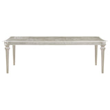 Evangeline Rectangular Dining Table with Extension Leaf Silver from Coaster - Luna Furniture