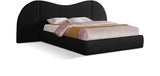 Everest Linen Textured Fabric King Bed (3 Boxes) Black from Meridian - Luna Furniture