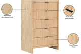 Fairfax Chest Natural from Meridian - Luna Furniture