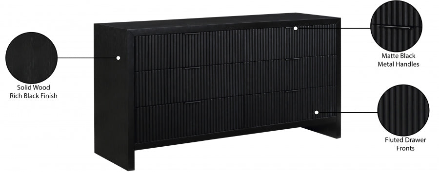 Fairfax Dresser Black from Meridian - Luna Furniture