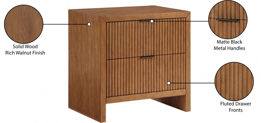 Fairfax Nightstand Brown from Meridian - Luna Furniture