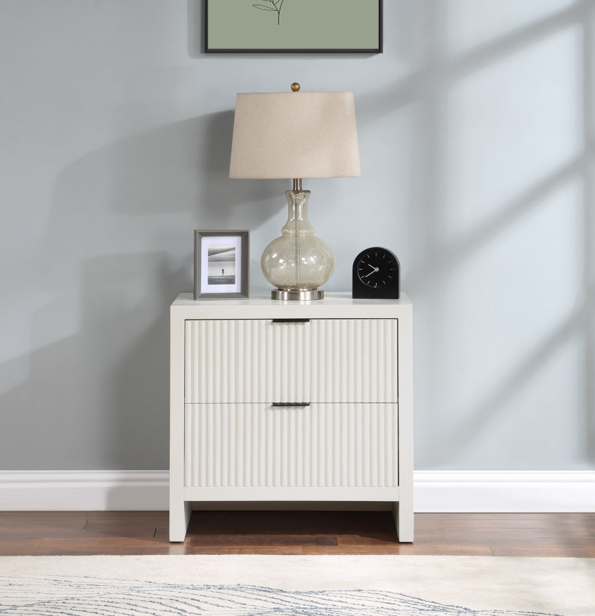 Fairfax Nightstand Cream from Meridian - Luna Furniture