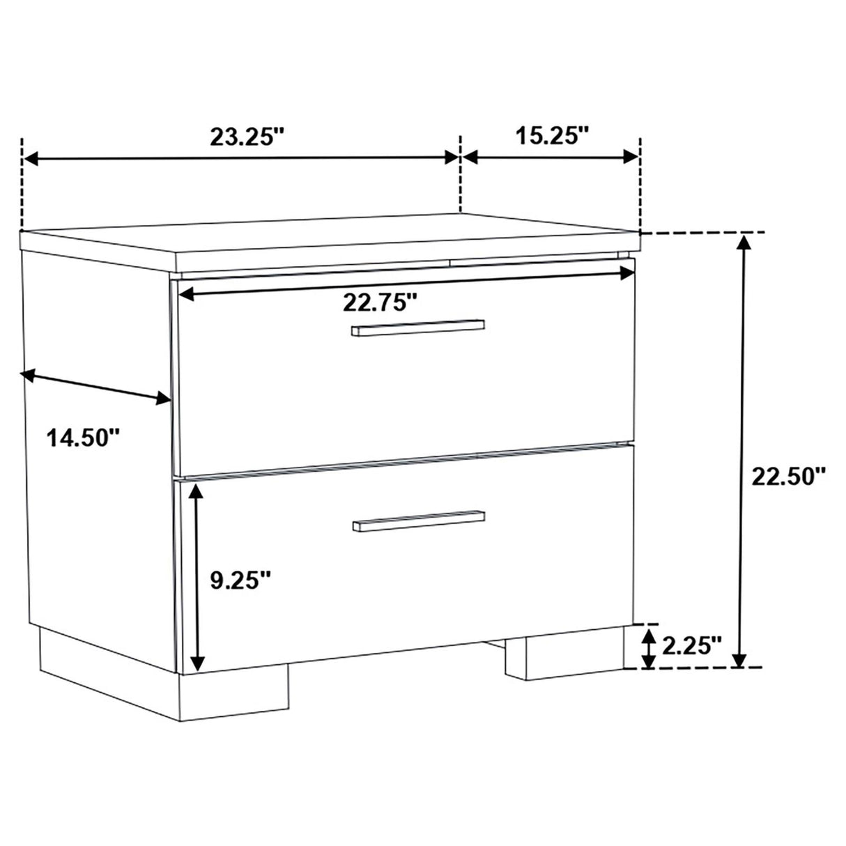 Felicity 4-piece California King Bedroom Set with LED Mirror Glossy White - 203501KW-S4L - Luna Furniture