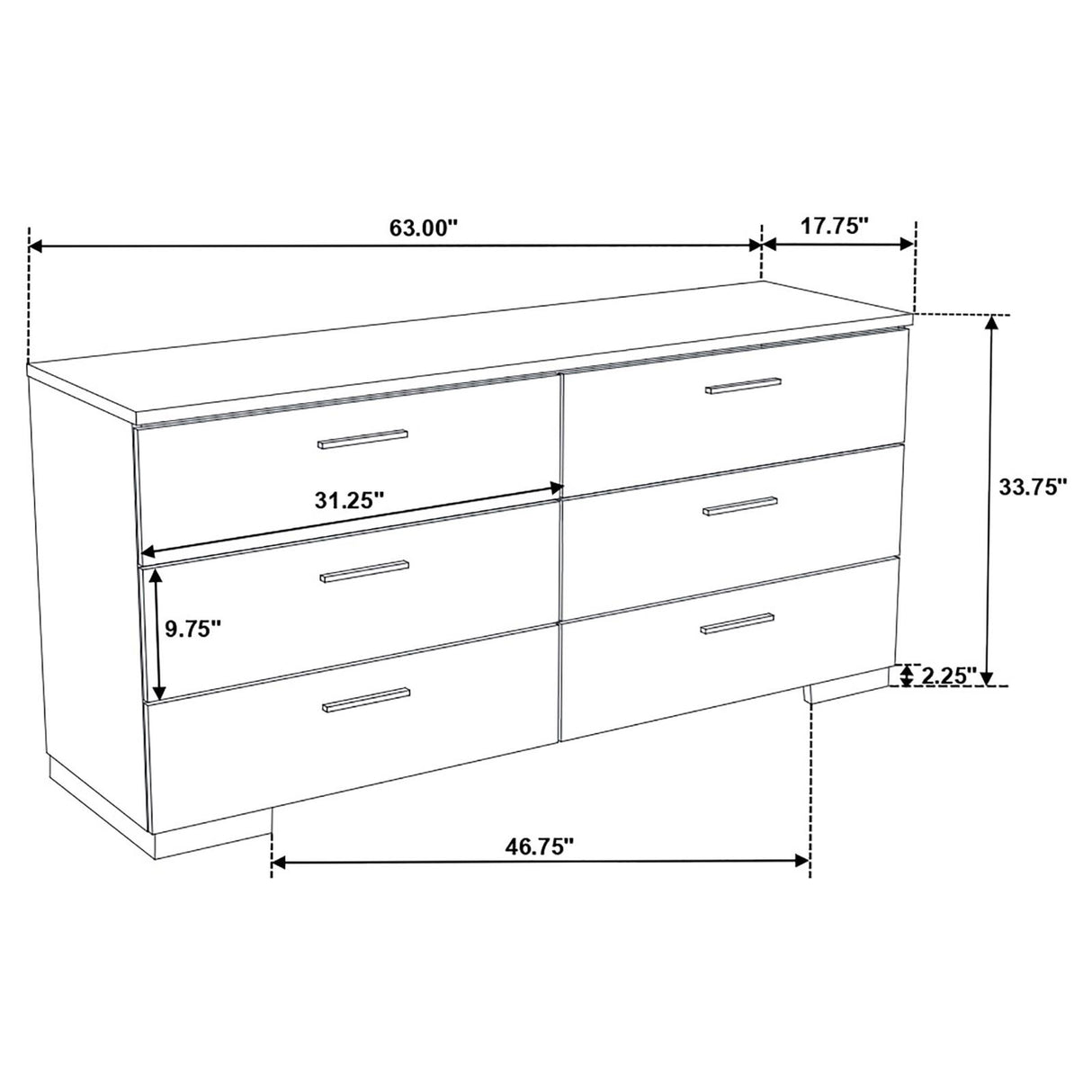 Felicity Glossy White 5-Piece Twin Bedroom Set with LED Lighting from Coaster - Luna Furniture