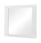 Felicity Glossy White Rectangle Dresser Mirror from Coaster - Luna Furniture