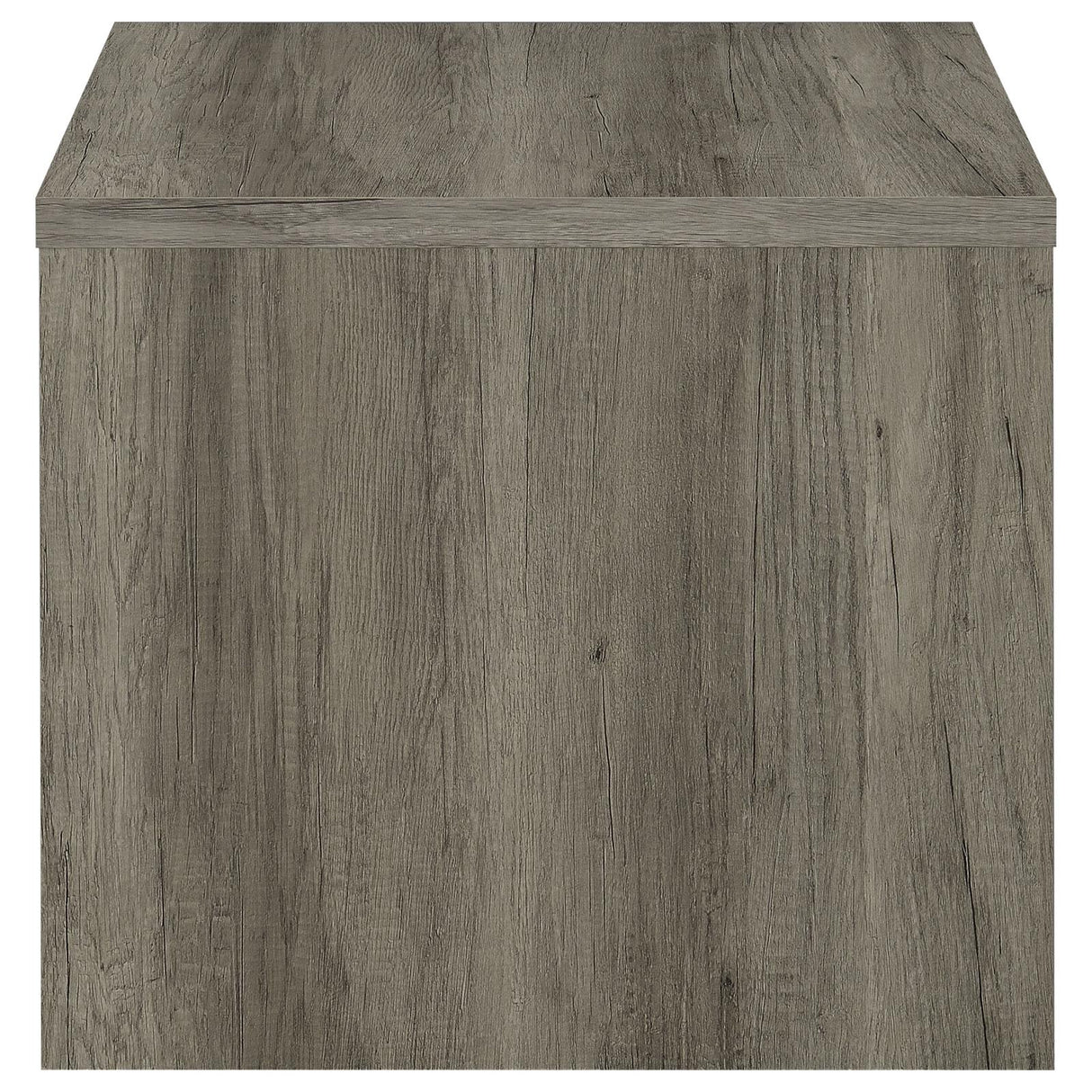 Felix 1-drawer Square Engineered Wood End Table Grey Driftwood - 707727 - Luna Furniture