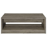 Felix 2-drawer Rectangular Engineered Wood Coffee Table Grey Driftwood - 707728 - Luna Furniture