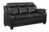 Finley Tufted Upholstered Sofa Black - 506551 - Luna Furniture