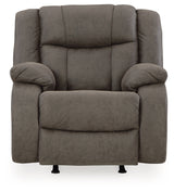 First Base Gunmetal Recliner - 6880425 - Luna Furniture