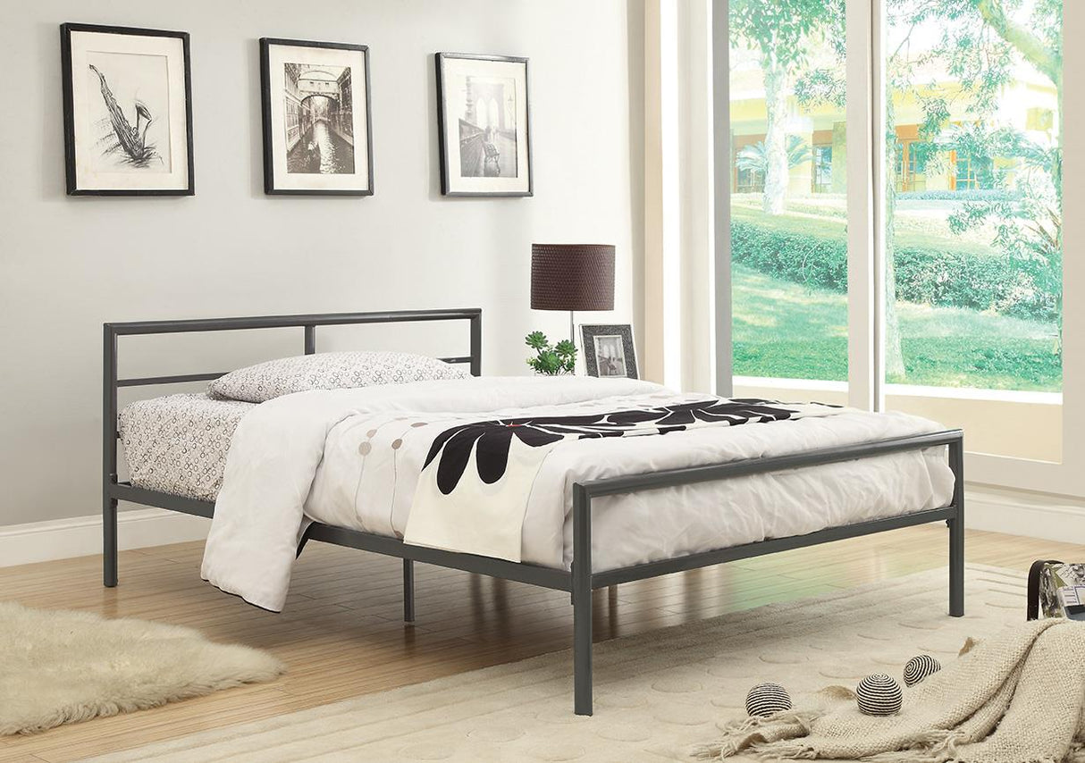 Fisher Full Metal Bed Gunmetal from Coaster - Luna Furniture