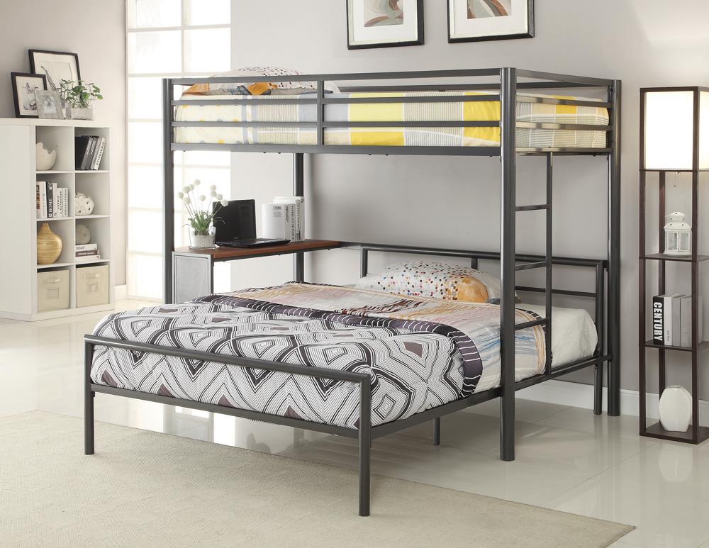 Fisher Full Metal Bed Gunmetal from Coaster - Luna Furniture