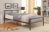 Fisher Twin Metal Bed Gunmetal from Coaster - Luna Furniture