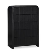 Fluted Chest Black from Meridian - Luna Furniture