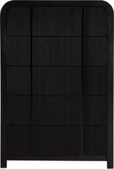 Fluted Chest Black from Meridian - Luna Furniture