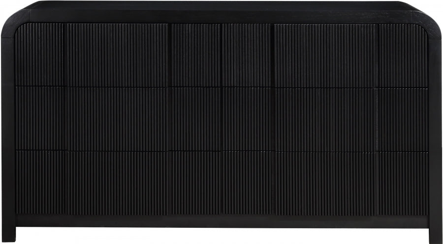 Fluted Dresser Black from Meridian - Luna Furniture