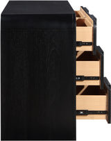 Fluted Dresser Black from Meridian - Luna Furniture