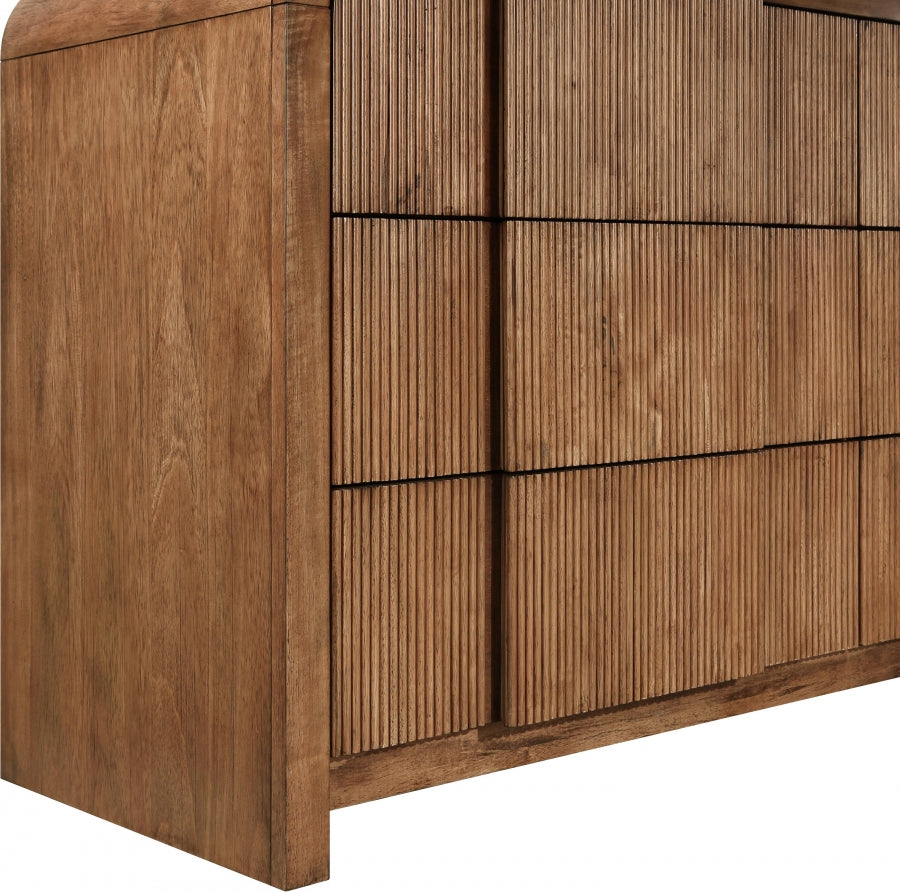 Fluted Dresser Brown from Meridian - Luna Furniture