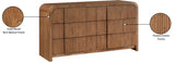 Fluted Dresser Brown from Meridian - Luna Furniture