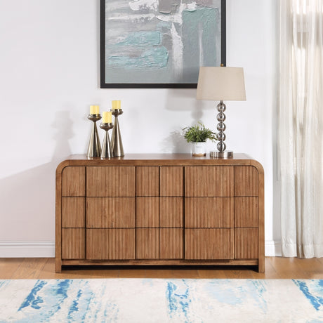 Fluted Dresser Brown from Meridian - Luna Furniture