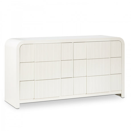 Fluted Dresser Cream from Meridian - Luna Furniture