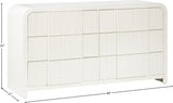 Fluted Dresser Cream from Meridian - Luna Furniture