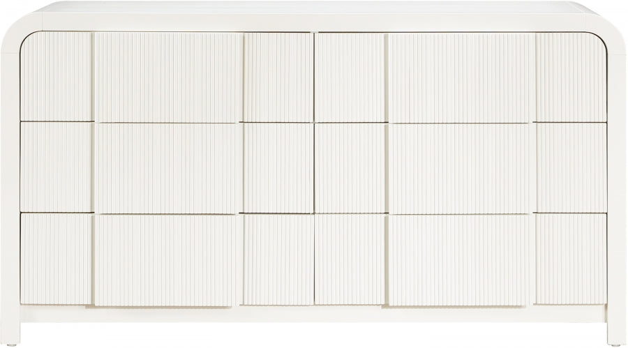 Fluted Dresser Cream from Meridian - Luna Furniture