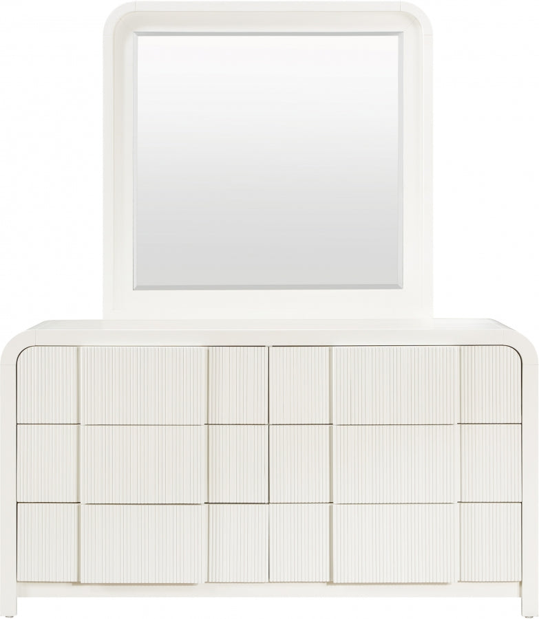 Fluted Dresser Cream from Meridian - Luna Furniture