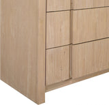 Fluted Dresser Natural from Meridian - Luna Furniture