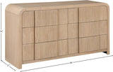 Fluted Dresser Natural from Meridian - Luna Furniture