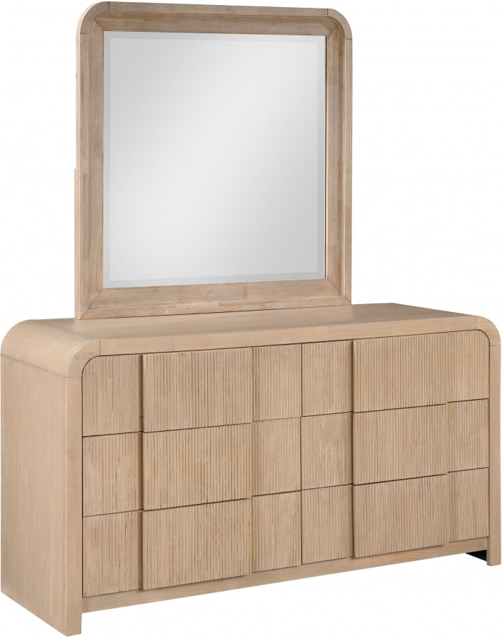 Fluted Dresser Natural from Meridian - Luna Furniture