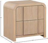 Fluted Nightstand Natural from Meridian - Luna Furniture