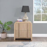 Fluted Nightstand Natural from Meridian - Luna Furniture